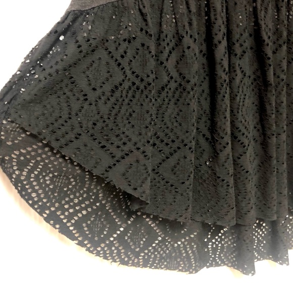 Free People Southwest Eyelet Lace Punched Diamonds Forever Swing Top Size Small - Picture 5 of 11